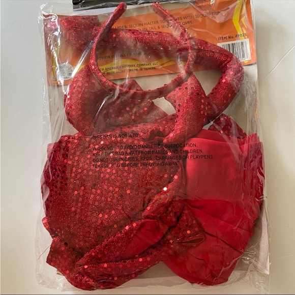 Halloween Costume Kids Red Hot Size Medium 8-10 - Picture 3 of 3